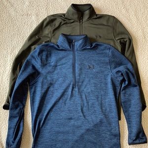 2 under armour fleece pullovers